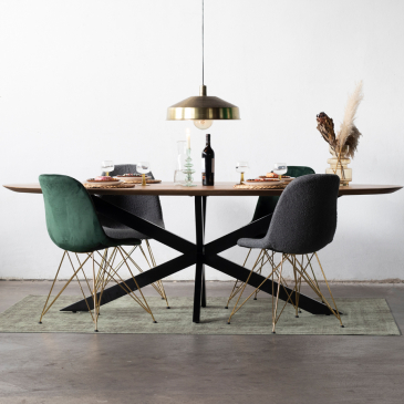Eettafel Diamond Ovaal 160cm - Giga Meubel 