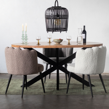 Eettafel Kim Ovaal 160cm - Giga Meubel