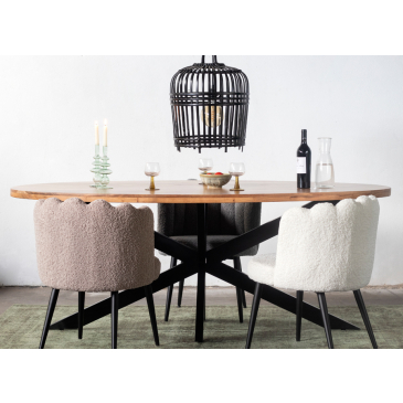 Eettafel Kim Ovaal 200cm - Giga Meubel