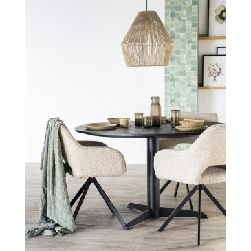 Eleonora Eettafel Donny 130x76 Zwart