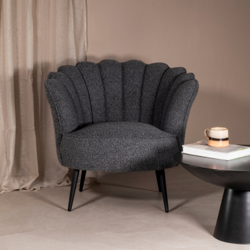 Fauteuil Jada Bouclé Stone - Giga Meubel