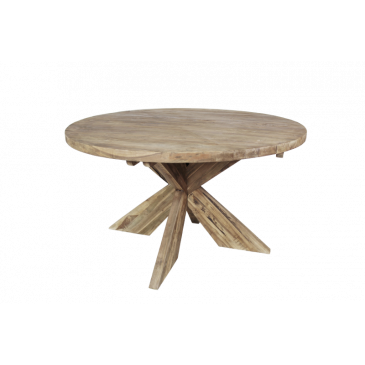 HSM Collection Eettafel Rond Ø150x75cm Naturel Teak