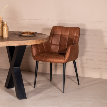 Stoel Jade Cognac Giga Meubel