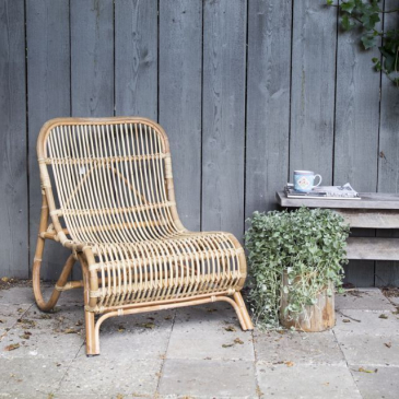 Rotan Loungestoel Naturel