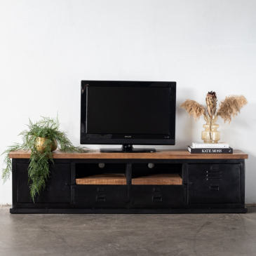 Tv-meubel Jake 200cm Mangohout - Giga Meubel