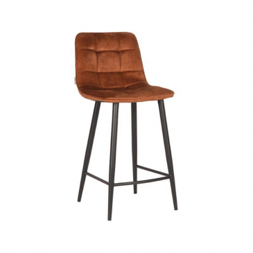 LABEL51 Barstoel Jelt Oker Velours