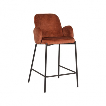 LABEL51 Barkruk Jari Rust Velours
