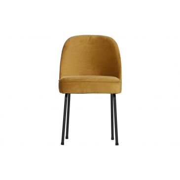 BePureHome Eetkamerstoel Vogue Velvet Mosterd