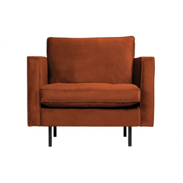 BePureHome Rodeo Classic Fauteuil Velvet Roest