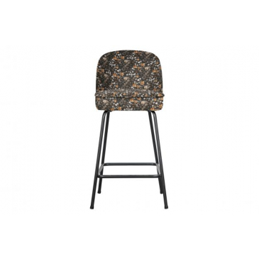 BePureHome Vogue Barstoel Velvet Flower 65cm