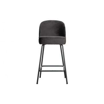 BePureHome Vogue Barstoel Velvet Inkt 65cm