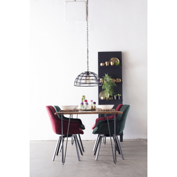 Boomstam tafel Hairpin 240cm Giga Meubel