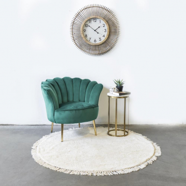 Fauteuil Jada Velvet Groen - Giga Meubel