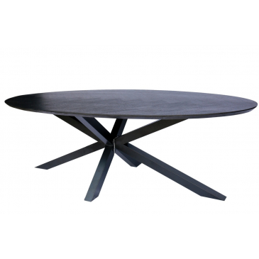 I-Catchers Tafelblad Fort Ovaal Zwart Herring Joint 240x120cm