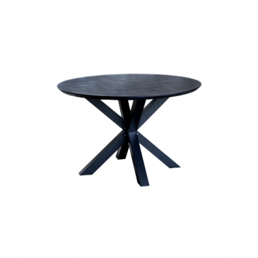 I-Catchers Tafelblad Fort Rond Zwart Visgraat Ø180cm