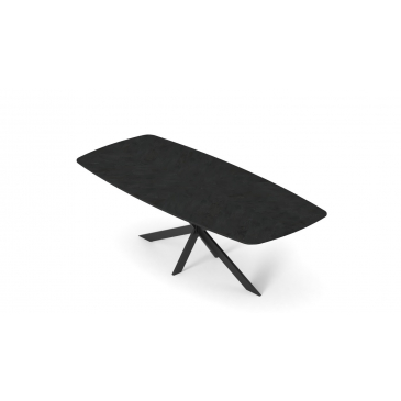 I-Catchers Tafelblad Fort Deens Ovaal Zwart Visgraat 240x110cm
