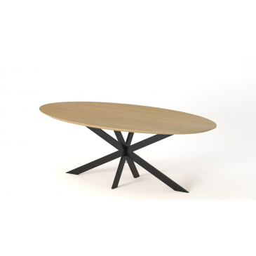 I-Catchers Tafelblad Fort Ovaal Naturel Lange Planken 300x120cm