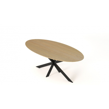 I-Catchers Tafelblad Fort Ovaal Naturel Lange Planken 240x120cm