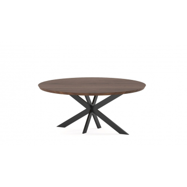 I-Catchers Tafelblad Fort Rond Walnoot Ø150cm