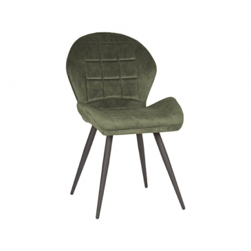 Label51 Eetkamerstoel Sil Velvet Groen