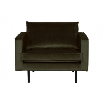 BePureHome Fauteuil Rodeo Velvet Dark Green