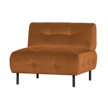 Woood Exclusive Lloyd Fauteuil Gewassen Fluweel Cinnamon