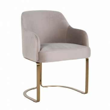 Richmond Stoel Hadley Khaki Velvet Brushed Goud
