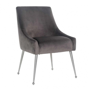 Richmond Stoel Indy Stone Velvet Zilver