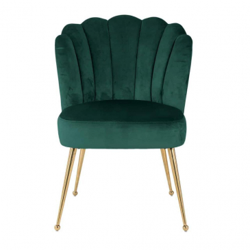Richmond Stoel Pippa Velvet Groen Gouden Poot