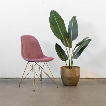 Stoel Jamie Luxe Velvet Roze (set van 2) - Giga Meubel