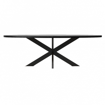 I-Catchers Tafelblad Fort Ovaal Zwart Herring Joint 260x120cm