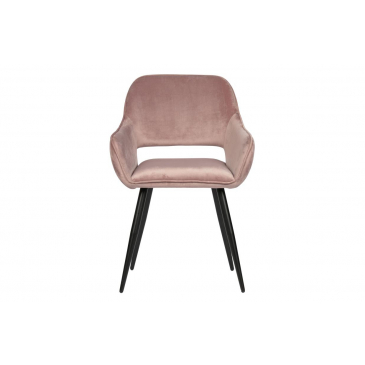 Woood Eetkamerstoel Jelle Velvet Roze - Set van 2