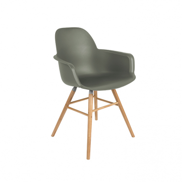 Zuiver Albert Kuip Stoel Met Armleuning Green