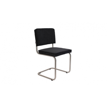 Zuiver Eetkamerstoel Brushed Rib Zwart