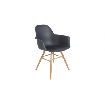 Zuiver Stoel Met Arm Albert Kuip Dark Grey
