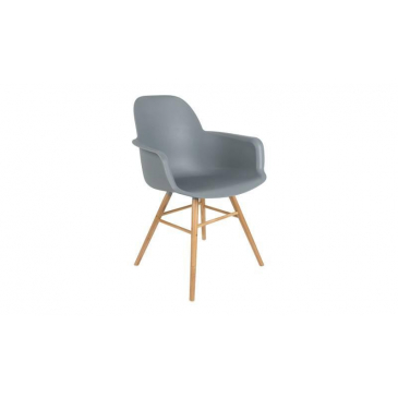 Zuiver Stoel Met Arm Albert Kuip Light Grey