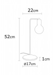 Tafellamp Harput Metaal Goud