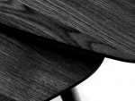 Salontafel Adda Driehoekig Zwart Eiken Set van 2 - Giga Living