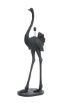Light & Living Vloerlamp Ostrich Mat Zwart 146cm
