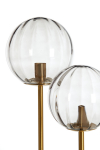 Light & Living Vloerlamp Magdala 3-Lichts Glas Goud 162cm