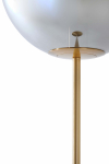 Light & Living Vloerlamp Medina Glas Smoke/Goud 160cm