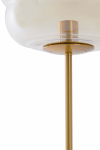 Light & Living Vloerlamp Misty Glas Amber/Goud 160cm