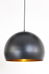 Light & Living Hanglamp Jaicey Mat Zwart/Goud Ø45x32,5cm