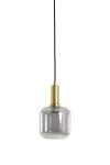 Light & Living Hanglamp Lekar Antiek Brons / Smoke Glas Ø21cm