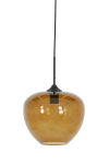 Light & Living Hanglamp Mayson Glas Bruin Ø30cm