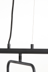 Light & Living Hanglamp Edisa 6-Lichts Velvet Donkerbruin 160cm