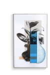 Coco Maison Schilderij Seventies Blauw 50x80cm