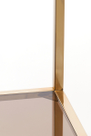 Light & Living Wandkast Lusako Open Glas & Staal Goud 100x200cm