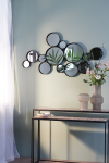 Light & Living Spiegel Cielo Cirkels Mat Zwart 127x64,5cm