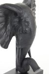 Light & Living Ornament Elephant Mat Zwart 49cm